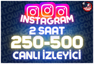 ⭐ 2 Saat 100-250 İnstagram Canlı İzleyici ⭐