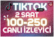 ⭐ 2 Saat 100-250 Tiktok Canlı İzleyici ⭐