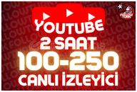 ⭐ 2 Saat 100-250 Youtube Canlı İzleyici ⭐