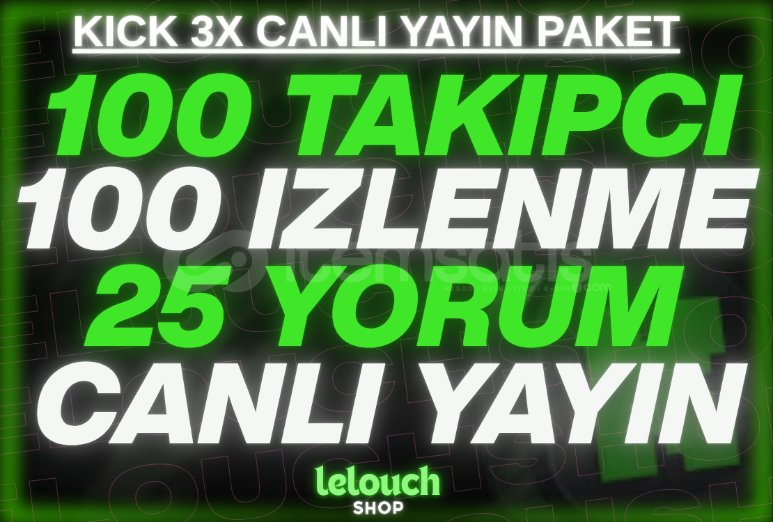 ⭐2 Saat 100 İzleyici ⭐ ⭐ 100 Takipçi ⭐ ⭐2 Saat 100 İzleyici ⭐ ⭐ 100 Takipçi ⭐