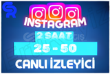 ⭐ 2 Saat 25-50 İnstagram Canlı İzleyici ⭐