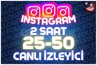 ⭐ 2 Saat 25-50 İnstagram Canlı İzleyici ⭐