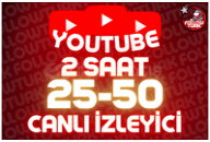 ⭐ 2 Saat 25-50 Youtube Canlı İzleyici ⭐