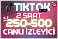 ⭐ 2 Saat 250-500 Tiktok Canlı İzleyici ⭐