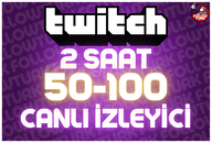 ⭐ 2 Saat 50-100 Canlı İzleyici ⭐