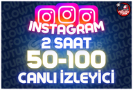 ⭐ 2 Saat 50-100 İnstagram Canlı İzleyici ⭐