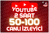 ⭐ 2 Saat 50-100 Youtube Canlı İzleyici ⭐