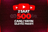 ⭐ 2 Saat 500 canlı yayın izleyicisi ⭐