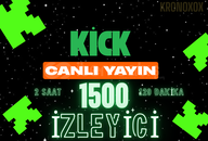 2 SAAT YAYINDA DURAN 1500 İZLEYİCİ