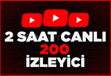 ⭐2 Saat Youtube 200 CANLI İZLEYİCİ ⭐