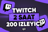⭐ 2 SAATLİK ⭐ 200 İZLEYİCi TWITCH ⭐