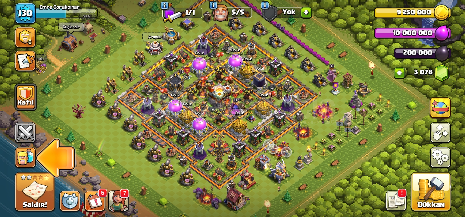 2 skin 130lvl 3000 tas coc bb11 2 skin 130lvl 3000 tas coc bb11