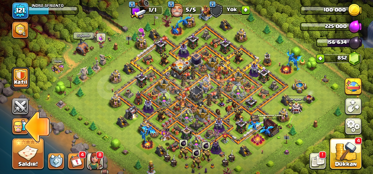 2 skin 851 tas 121lvl coc 2 skin 851 tas 121lvl coc