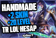 +2 Skinli +20 Level Mail Onaysız TR LoL Hesap