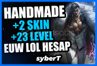 +2 Skinli 23 Level Mail Onaysız EUW LoL Hesap