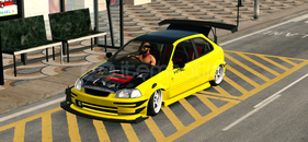 2 tane çizim Honda nissan gtr