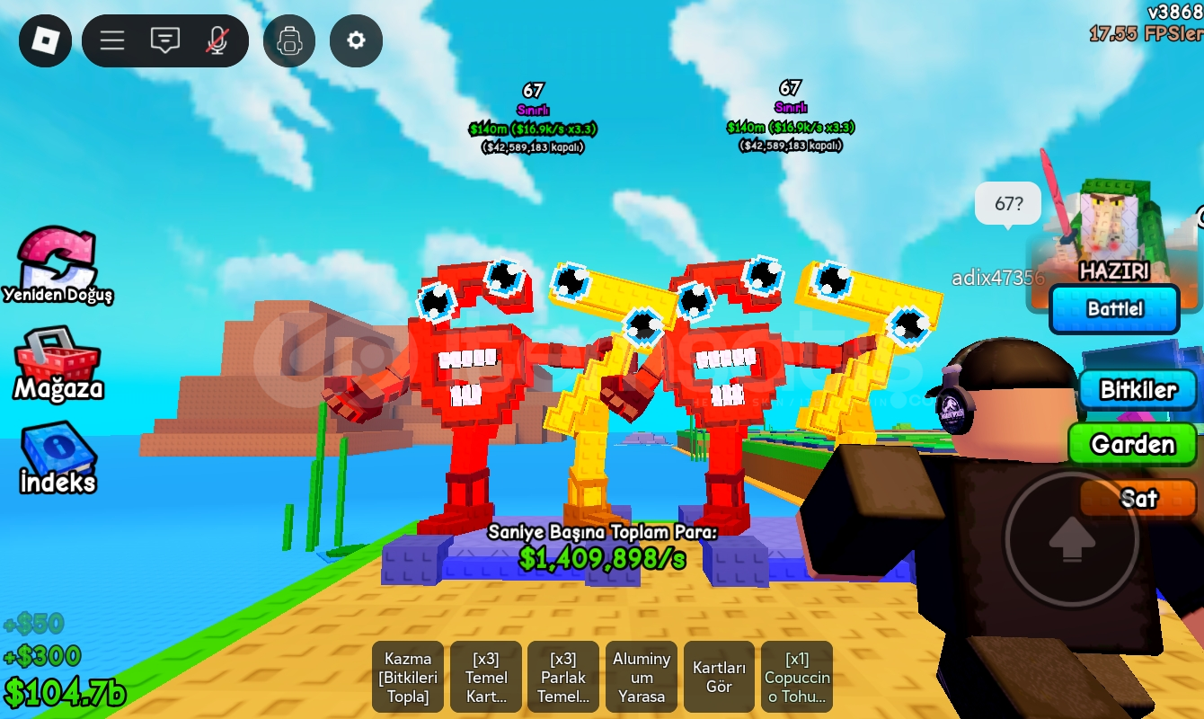 2 tane six seven