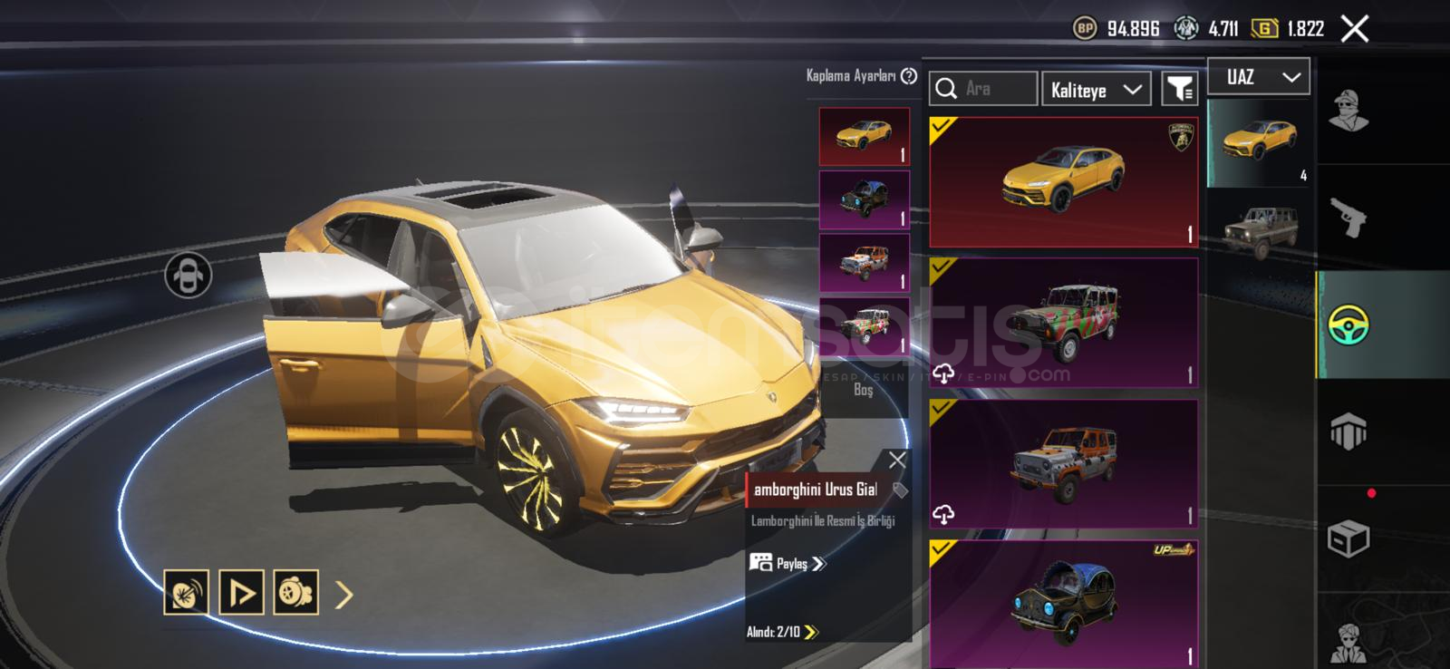 2 X SUİTLİ 125+ DESTANSI 2 LAMBORGHİNİ  2 X SUİTLİ 125+ DESTANSI 2 LAMBORGHİNİ