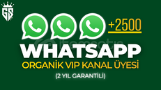 [2 YIL GARANTİLİ] WHATSAPP KANAL ÜYE +2500