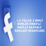 +2 YILLIK 2BMLİ MAİLLİ SAYFALI REKLAM HESAPLARI