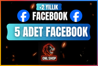 2+ Yıllık 5x Adet Facebook Hesabı 