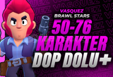 ⭐ 50-76 Karakter Garantili Brawl Stars Random ⭐