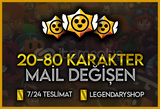 ⭐[20-78 Karakter Garanti Mail Değişen⭐