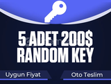 20 Adet 200$ Random Key