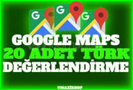 ⭐20 ADET GOOGLE MAPS TÜRK YORUM