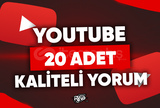 ⭐ 20 ADET KALİTELİ YORUM - YOUTUBE ⭐