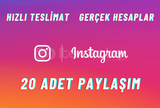 20 ADET PAYLAŞIM - GERÇEK HESAPLAR