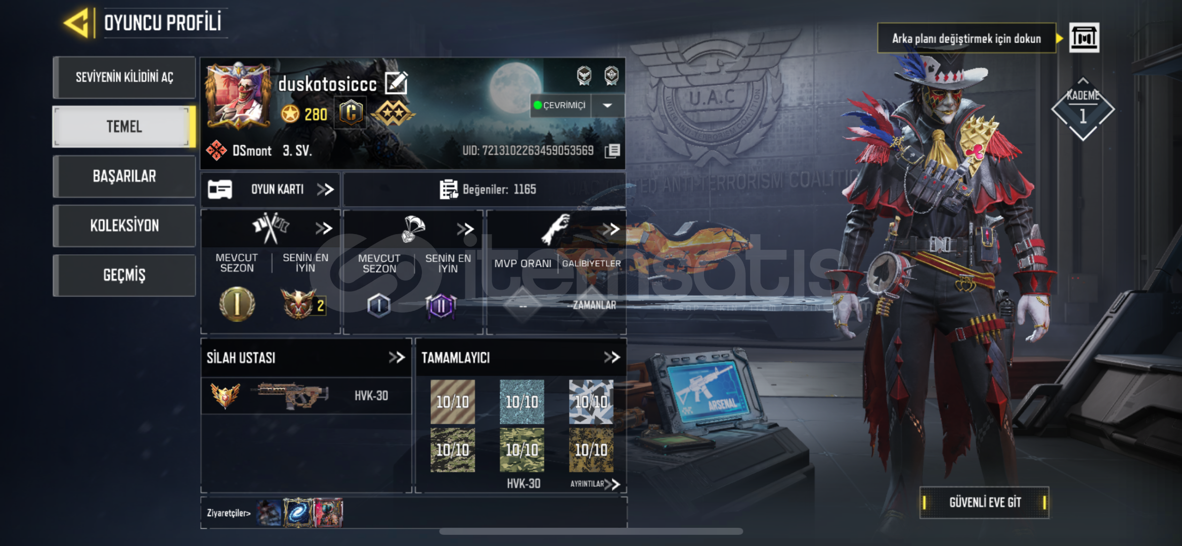 20 BİN TL'LİK FULL DOLU HESAP 20 BİN TL'LİK FULL DOLU HESAP