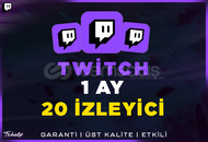 20 İzleyici | 1 Ay | Twitch