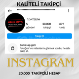 ⚡20 K INSTAGRAM HESAP 7/24 TESLİM⚡