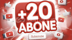 20 Kalıcı Abone Youtube