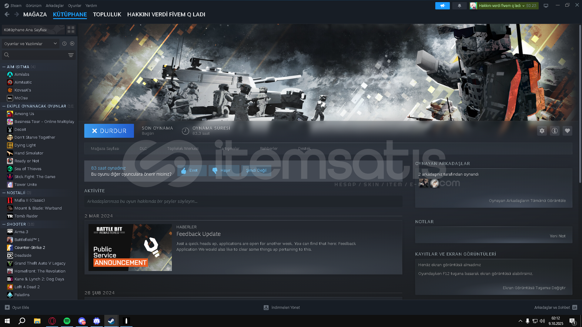 20 Level Fivem 3k+ saatli steam hesabı 20 Level Fivem 3k+ saatli steam hesabı