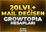 20 lvl+ Mailli Growtopia Hesapları