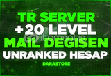 20 LVL+ RANKED READY MAİL DEGİSEN HESAP!!