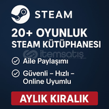 20+ Oyunluk Steam Kütüphanesi | Aile Paylaşımı