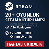 20+ Oyunluk Steam Kütüphanesi | Aile Paylaşımı |