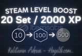 20 SET / 2000 XP - STEAM LEVEL BOOST