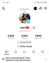 20 seviye tiktok hesap.