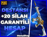 ⭐+20 SİLAH SKİN +DESTANSI UVİP+ PUBG RANDOM⭐