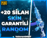 ⭐+20 SİLAH SKİN⭐ +DESTANSI UVİP+ PUBG RANDOM