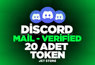 20 Tane Discord Token Mail-Verified [OTOTESLİM]