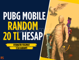 ⭐20 TL PUBG MOBILE Random Hesap⭐