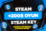 ⭐+200$ (8000₺) Steam Key / Oto - Teslimat⭐