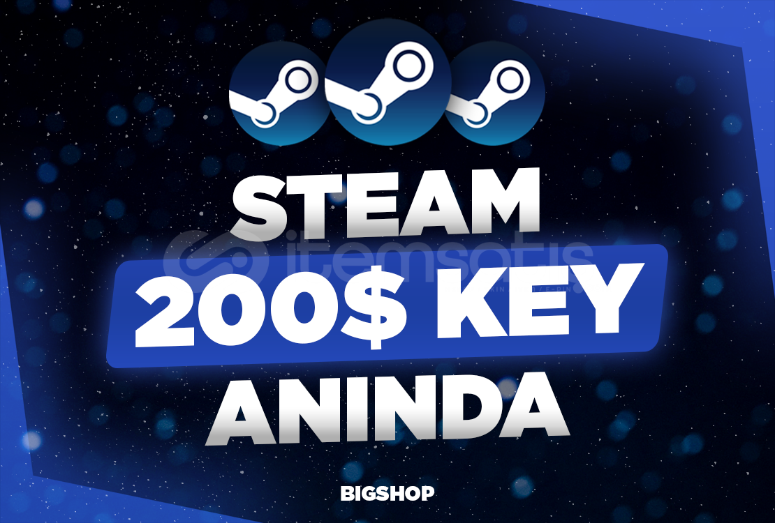 ⭐ 200$ (8250₺) Steam Key / Oto - Teslimat ⭐ 200$ (8250₺) Steam Key / Oto - Teslimat