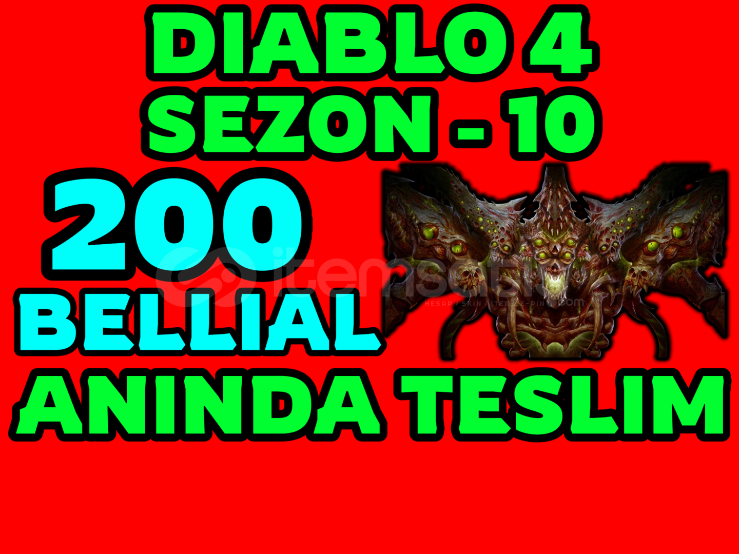 ⭐️200 BELLIAL BOSS MALZEME SEZON 10 SOFTCORE⭐️ ⭐️200 BELLIAL BOSS MALZEME SEZON 10 SOFTCORE⭐️