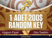 200 DOLAR RANDOM KEY***